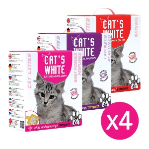 캣츠화이트 고양이모래 3종 7L x 4개 +10%할인쿠폰