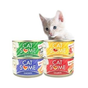 CATSOME 캣썸 고양이캔 80G 24개입 4종x6개(1BOX) +10%할인쿠폰